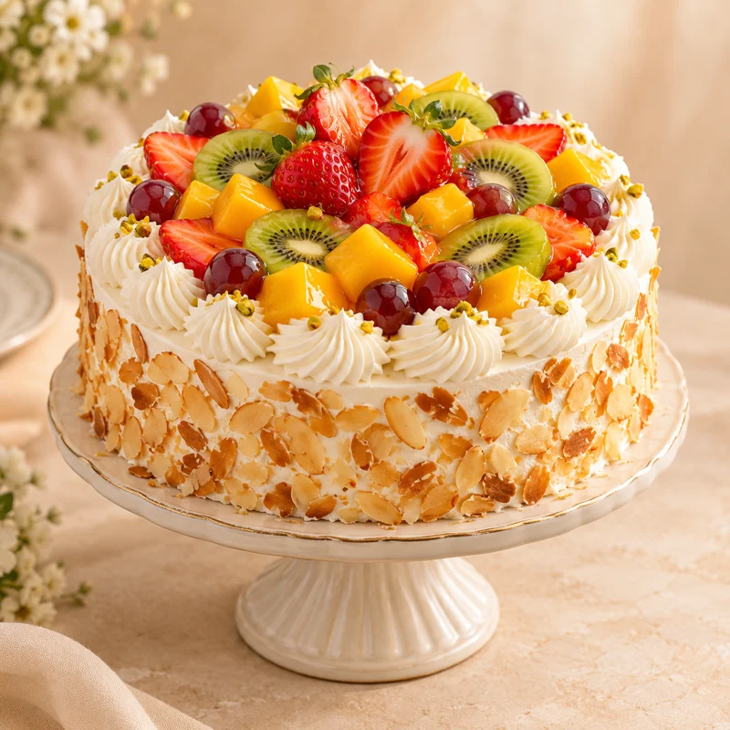 Cake design inspiration for Fresh Fruit Cake