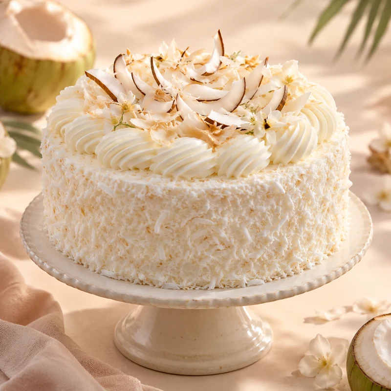 Cake design inspiration for Tender Coconut Cake